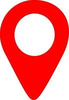 Red map pin. Location map icon. Pins location. Vector icon pin.Replaceable vector design.