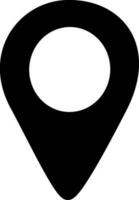 Black map pin. Location map icon. Pins location. Vector icon pin. Replaceable vector design.