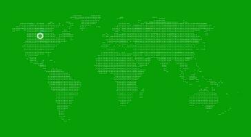 Welt Karte Grün Bildschirm Stil 2 video