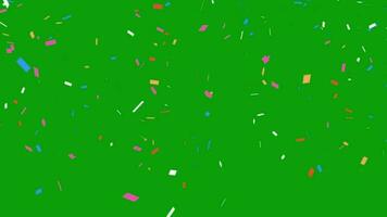 confetti groen scherm video