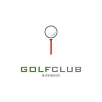 golf club icono logo diseño modelo vector