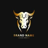 Bull logo. Premium logo for steakhouse, Steakhouse or butchery. vector