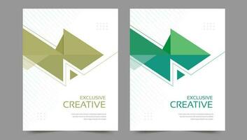 Cover template flyer design vector background