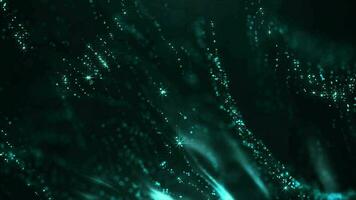 Dynamic cyber background.Particle dust flickering and shimmering on black background. video