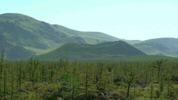 Volcanic Lava Dome Hill Formed by Solidifying Lava Rocks video