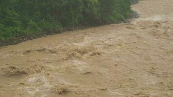 Fast Flowing Dangerous Flood Waters video