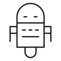 Robot icon. Robot vector icon from Artificial Intelligence collection. Outline style Robot icon.