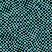 Groovy retro pattern background in psychedelic checkered backdrop style. A chessboard in a minimalist abstract design with a 60s 70s aesthetic vibe. hippie style y2k. funky print vector illustration