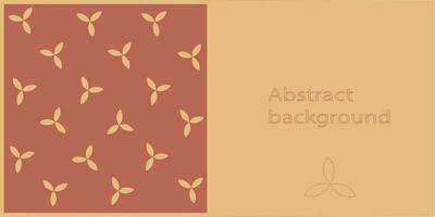 Abstract vector background petals on terracotta. Vector graphics EPS10