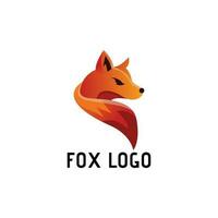 fox logo design vector