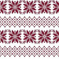 Seamless fabric. The occasion. Merry Christmas and happy New year. Pixels. White and red color. Background, gift wrapping, design, pattern, ornament background website vector