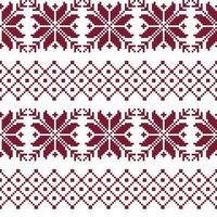 Seamless fabric. The occasion. Merry Christmas and happy New year. Pixels. White and red color. Background, gift wrapping, design, pattern, ornament background website vector