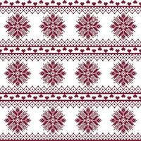 Seamless fabric. The occasion. Merry Christmas and happy New year. Pixels. White and red color. Background, gift wrapping, design, pattern, ornament background website vector