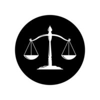 ilustración vector gráfico de justicia, escamas, ley. Perfecto para logo o símbolo, etc.