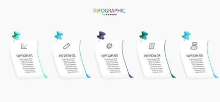 Vector infographics business process template