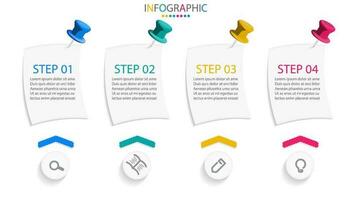 vector infografia negocio proceso modelo