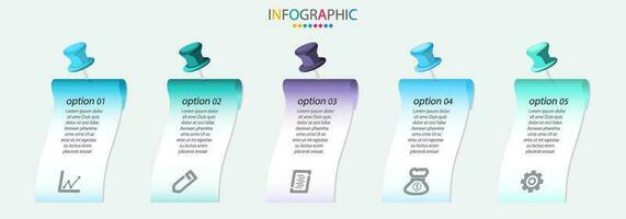 vector infografia negocio proceso modelo