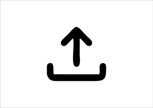 vector illustration of internet themed element, named upload icon