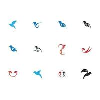 pájaro logo imágenes ilustración diseño vector