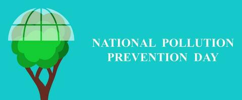 National Pollution Prevention Day, Vector Banner