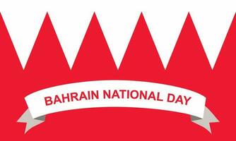 Bahrain National Day Celebration Greeting Card or Banner vector