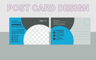 Post Card Design Template vector