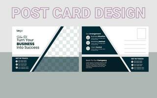 Post Card Design Template vector