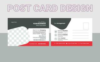 Post Card Design Template vector