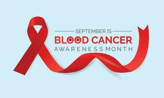 sangre cáncer conciencia mes .bandera y póster diseño. vector Arte.