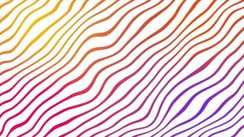 Abstract colorful Wavy Background. Animation of colorful Wave line moving Background video