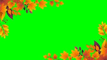 autunno animazione sfondo per ringraziamento video