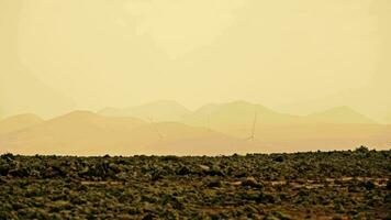 Landschaft von das vulkanisch Insel von fuerteventura video