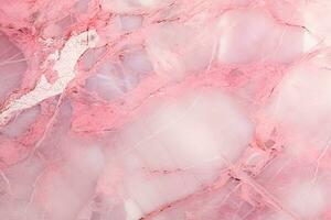 rosado mármol textura antecedentes. rosado mármol piso y pared teja. natural granito Roca. ai generado foto