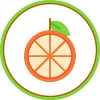 Mandarin Vector Icon Design