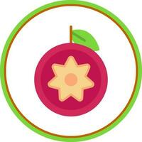 Star Apple Vector Icon Design