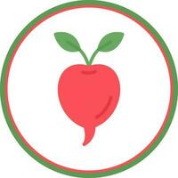 Radish Vector Icon Design