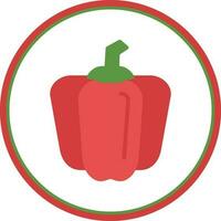 Bell Pepper Vector Icon Design