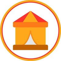 Circus Tent  Vector Icon Design