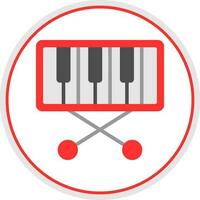 piano teclado vector icono diseño