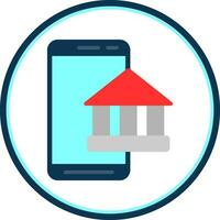 Mobile Banking  Vector Icon Design