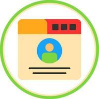 Profile  Vector Icon Design