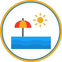 Beach  Vector Icon Design