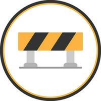 Road Barrier  Vector Icon Design