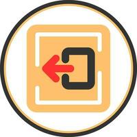 Logout Vector Icon Design