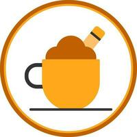 diseño de icono de vector de capuchino