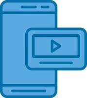 Mobile Video  Vector Icon Design