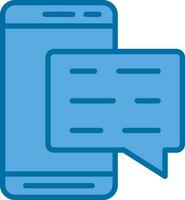 Mobile Chat  Vector Icon Design