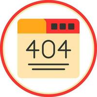 404 Error  Vector Icon Design