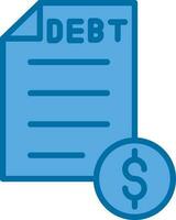 Debt Vector Icon Design