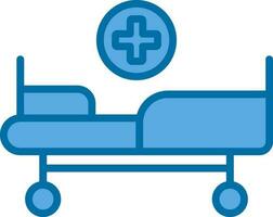 Medical Bed Vector Icon Design